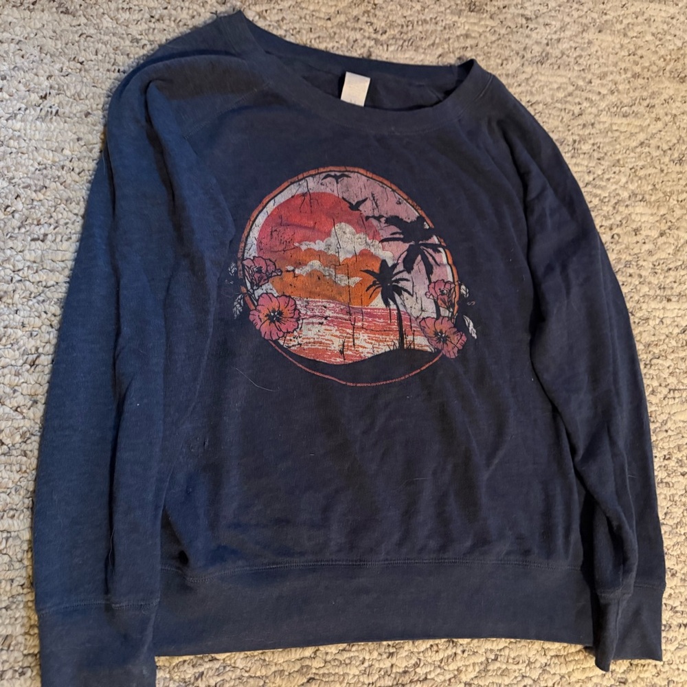 Target Navy Blue Graphic Sweater